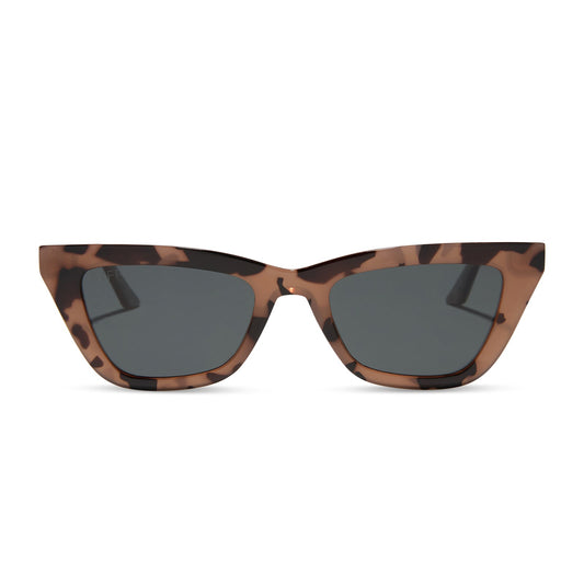 MADI NELSON - THE NOAH + BLUSH TORTOISE + GREY + POLARIZED SUNGLASSES