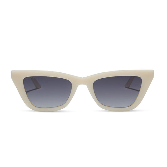 MADI NELSON - THE NOAH + MERINGUE + GREY GRADIENT + POLARIZED SUNGLASSES