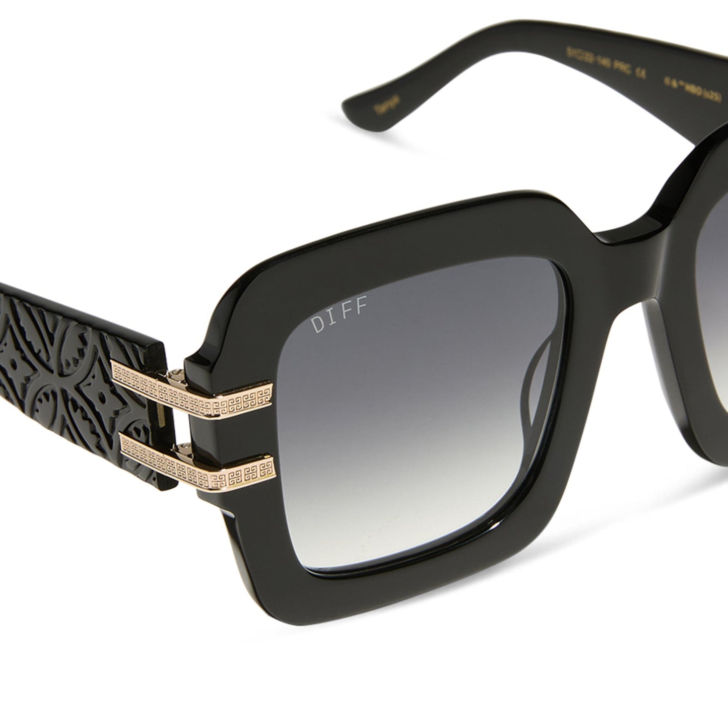 THE WHITE LOTUS - TANYA MCQUOID + LUXE BLACK + RICH GREY GRADIENT SUNGLASSES