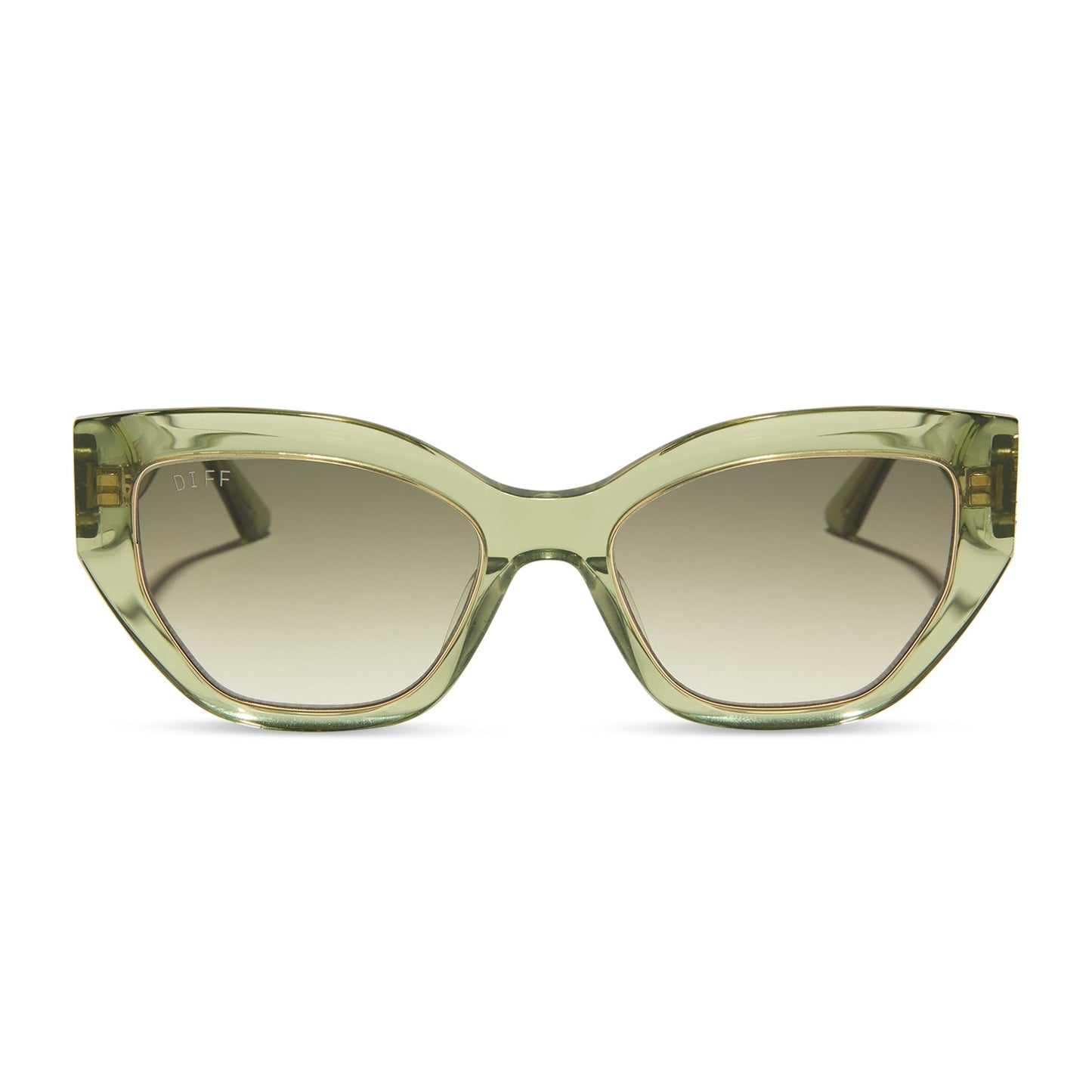 THE WHITE LOTUS - THAILAND + LIGHT GREEN CRYSTAL + OLIVE GRADIENT SUNGLASSES