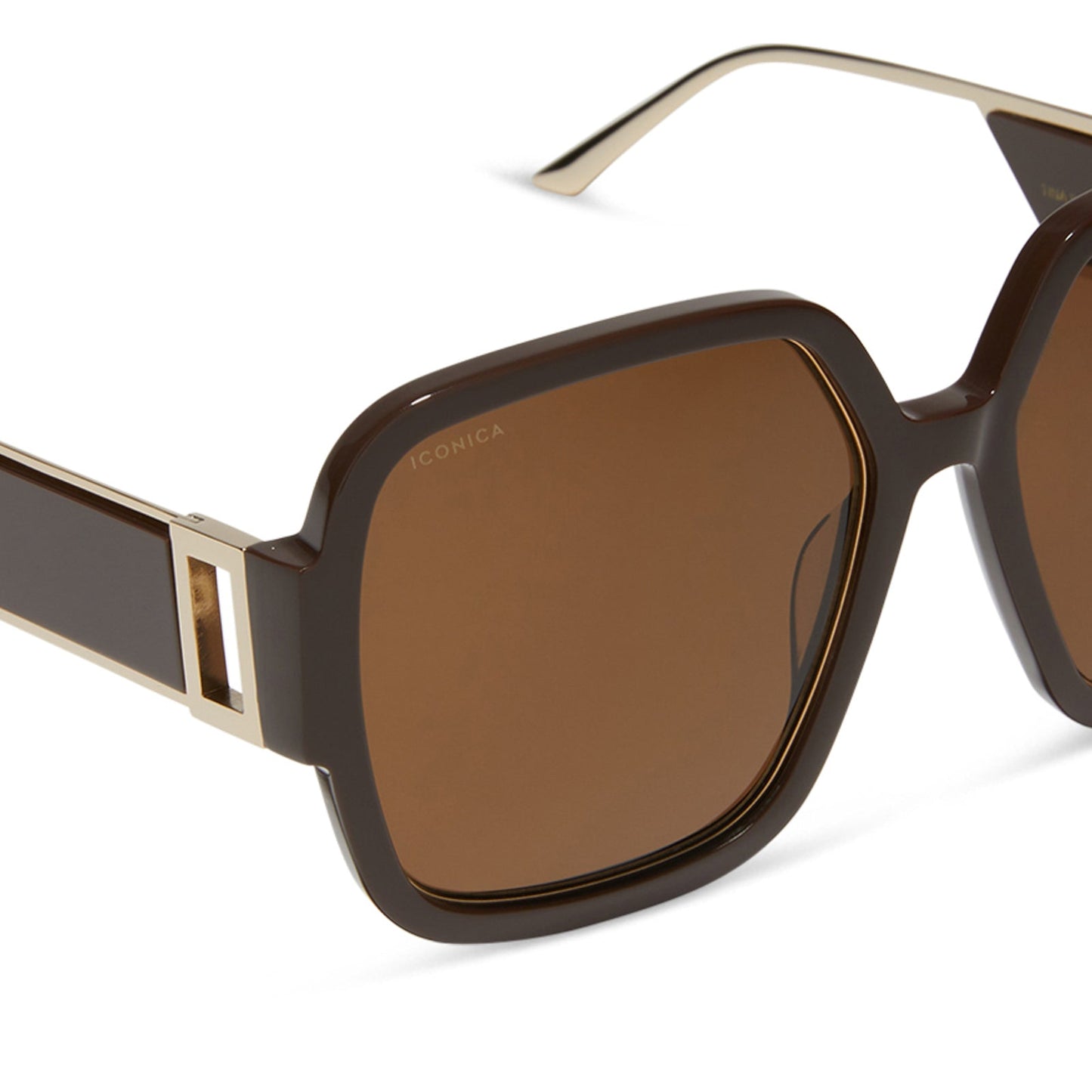 TINA II - TRUFFLE + TRUFFLE + POLARIZED SUNGLASSES