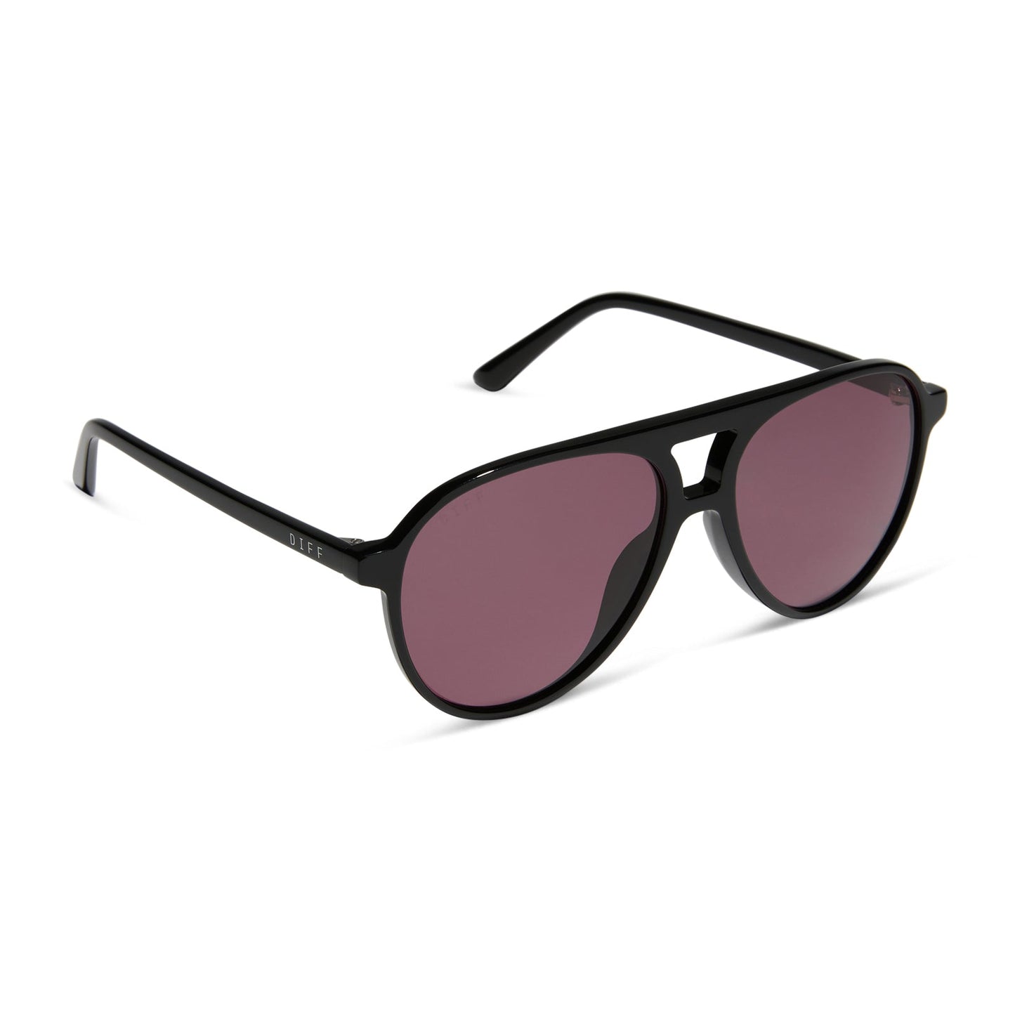 TOSCA II - BLACK + AUBERGINE SUNGLASSES