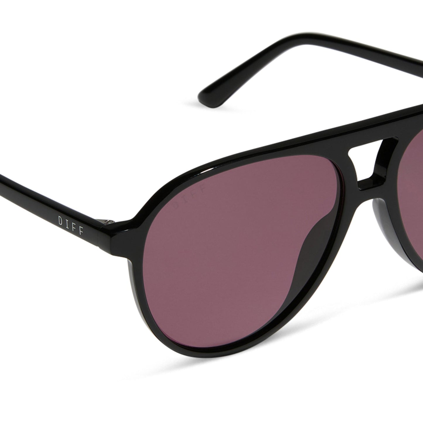 TOSCA II - BLACK + AUBERGINE SUNGLASSES