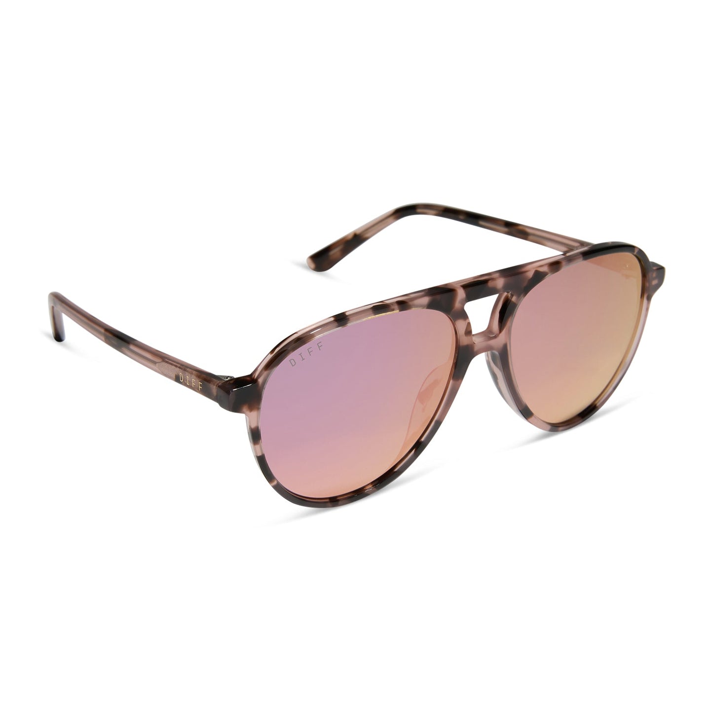 TOSCA II - HIMALAYAN TORTOISE + TAUPE MIRROR SUNGLASSES