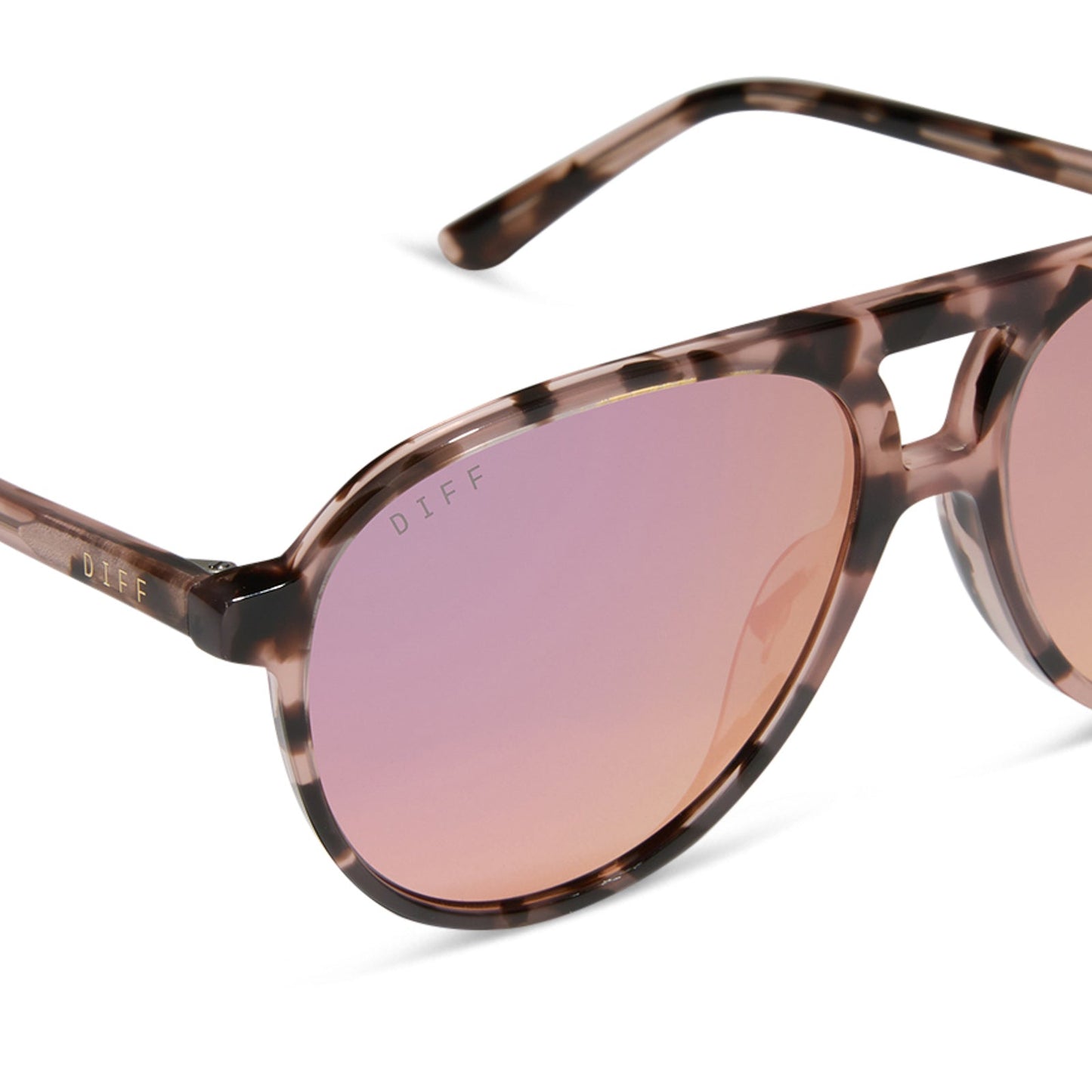 TOSCA II - HIMALAYAN TORTOISE + TAUPE MIRROR SUNGLASSES