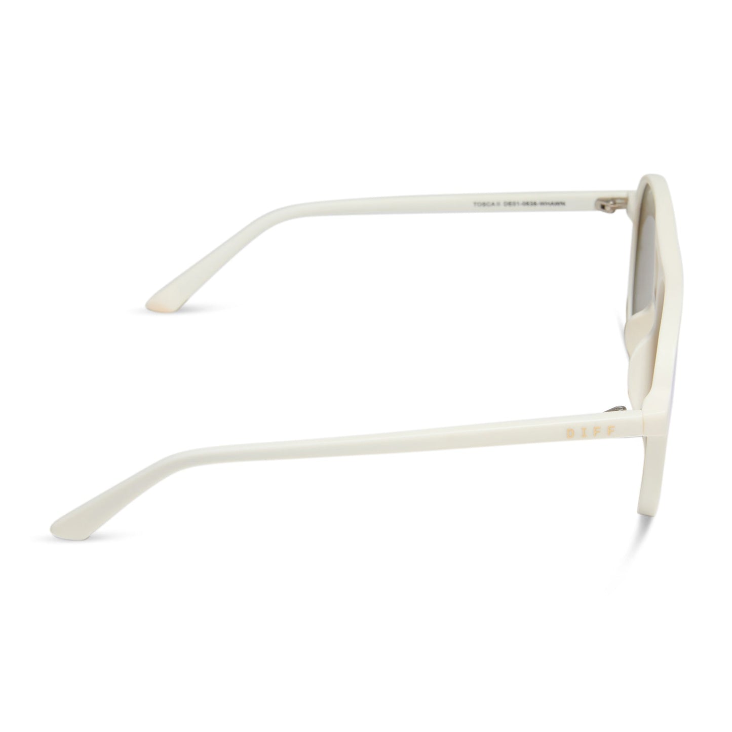 TOSCA II - MATTE WHITE + AQUATIC AWE MIRROR SUNGLASSES