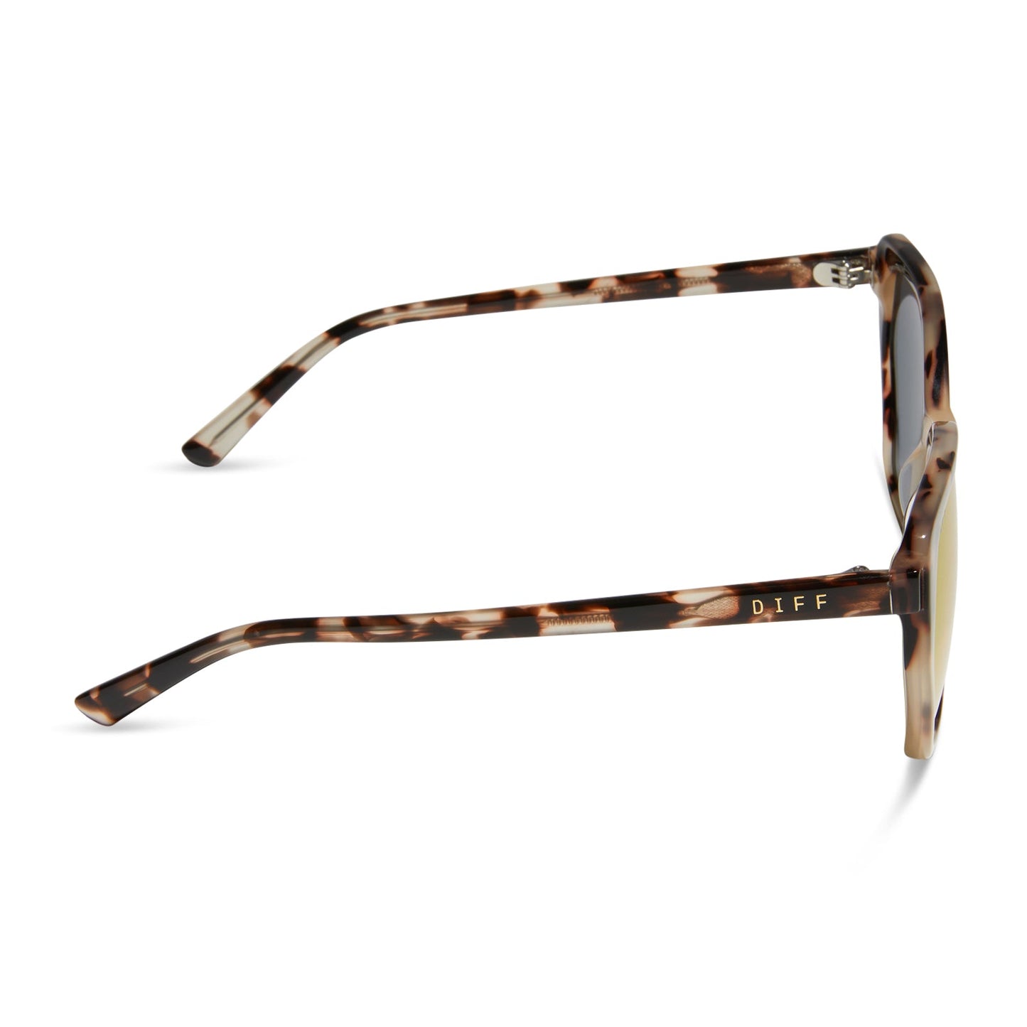 VERA - CREAM TORTOISE + PINK RUSH MIRROR SUNGLASSES