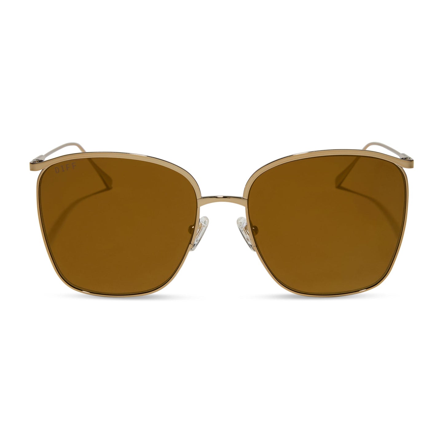 VITTORIA - COPPER METAL + BROWN GOLD FLASH + POLARIZED SUNGLASSES