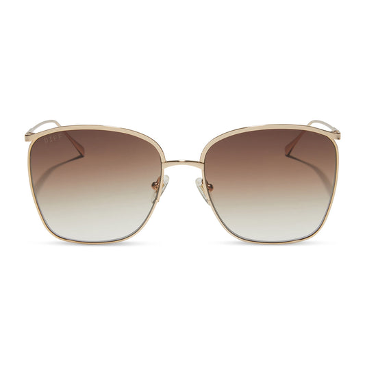 VITTORIA - GOLD + BROWN GRADIENT + POLARIZED SUNGLASSES