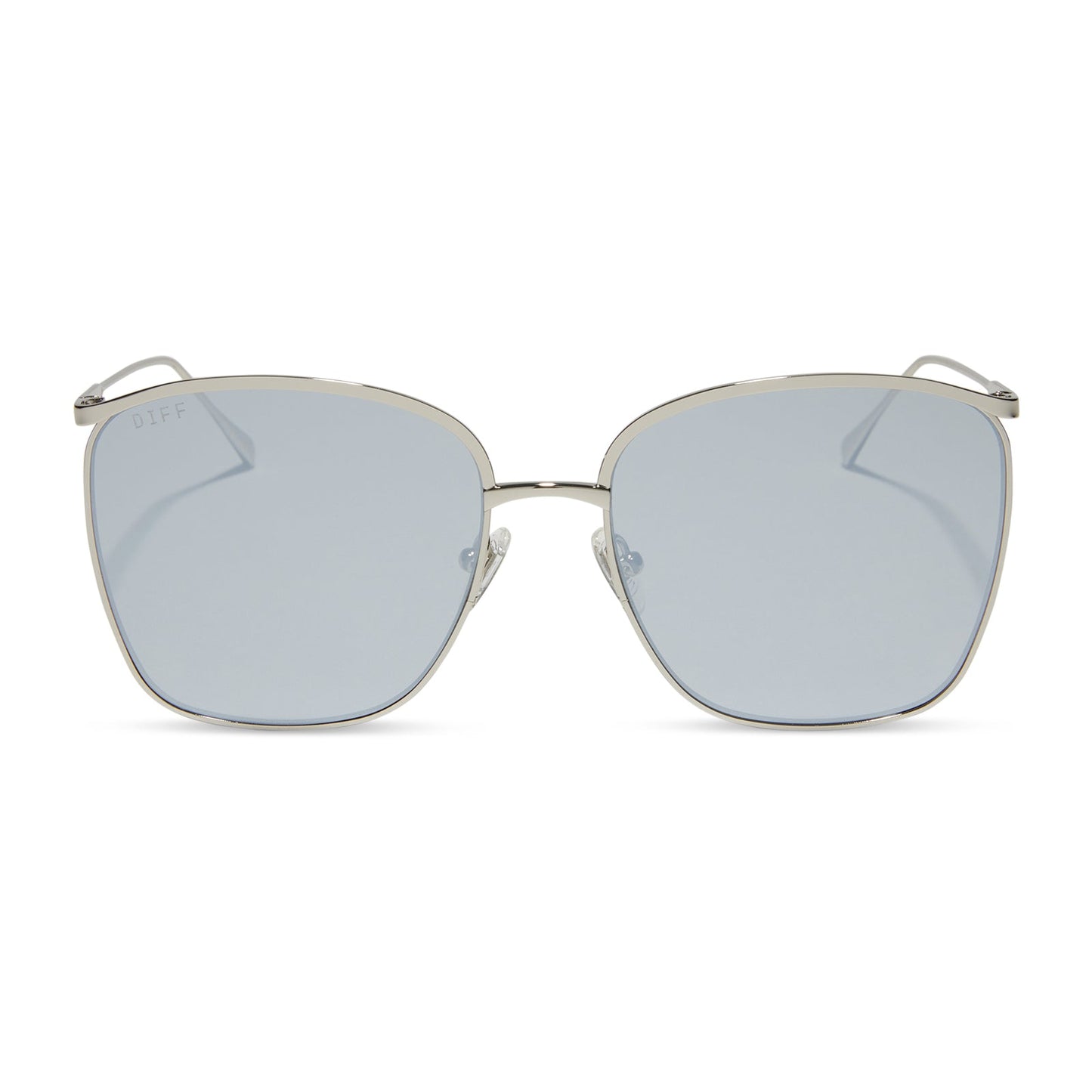 VITTORIA - SILVER + SILVER MIRROR SUNGLASSES