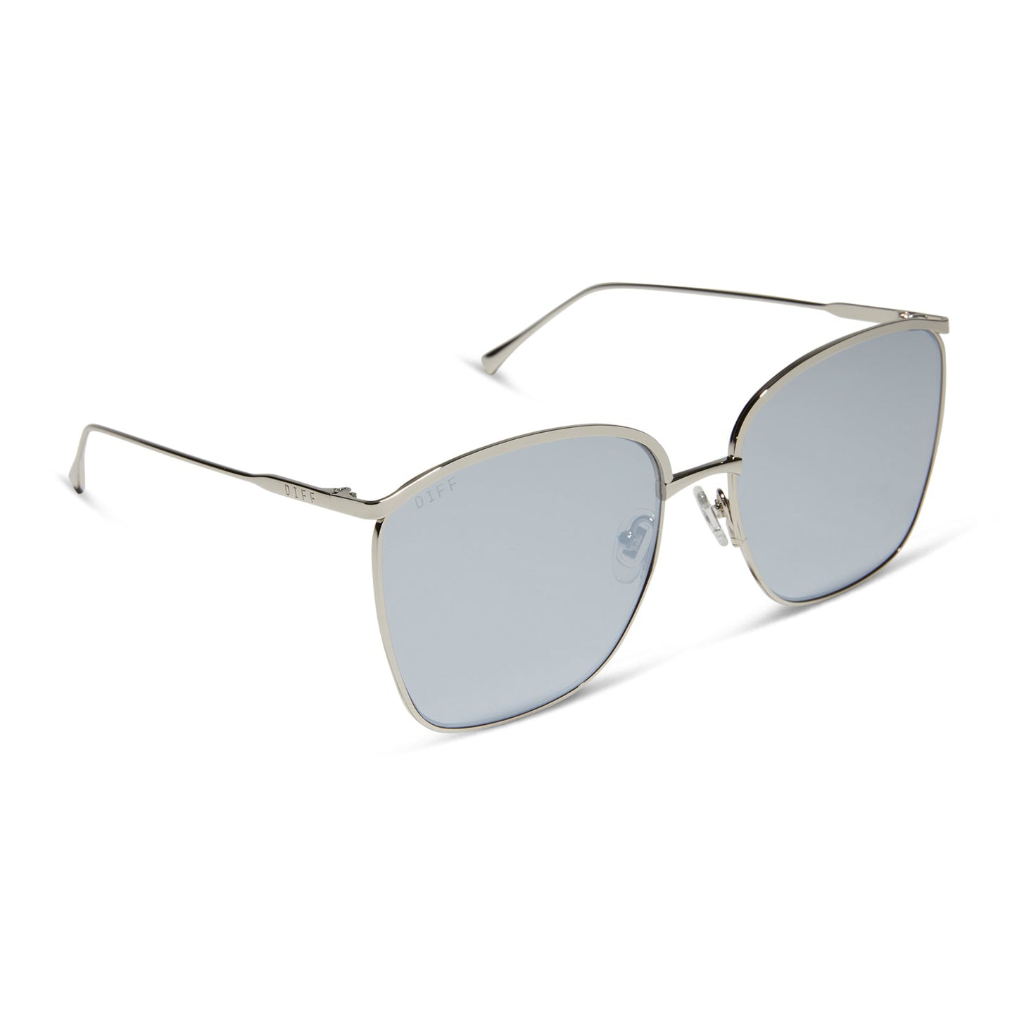 VITTORIA - SILVER + SILVER MIRROR SUNGLASSES