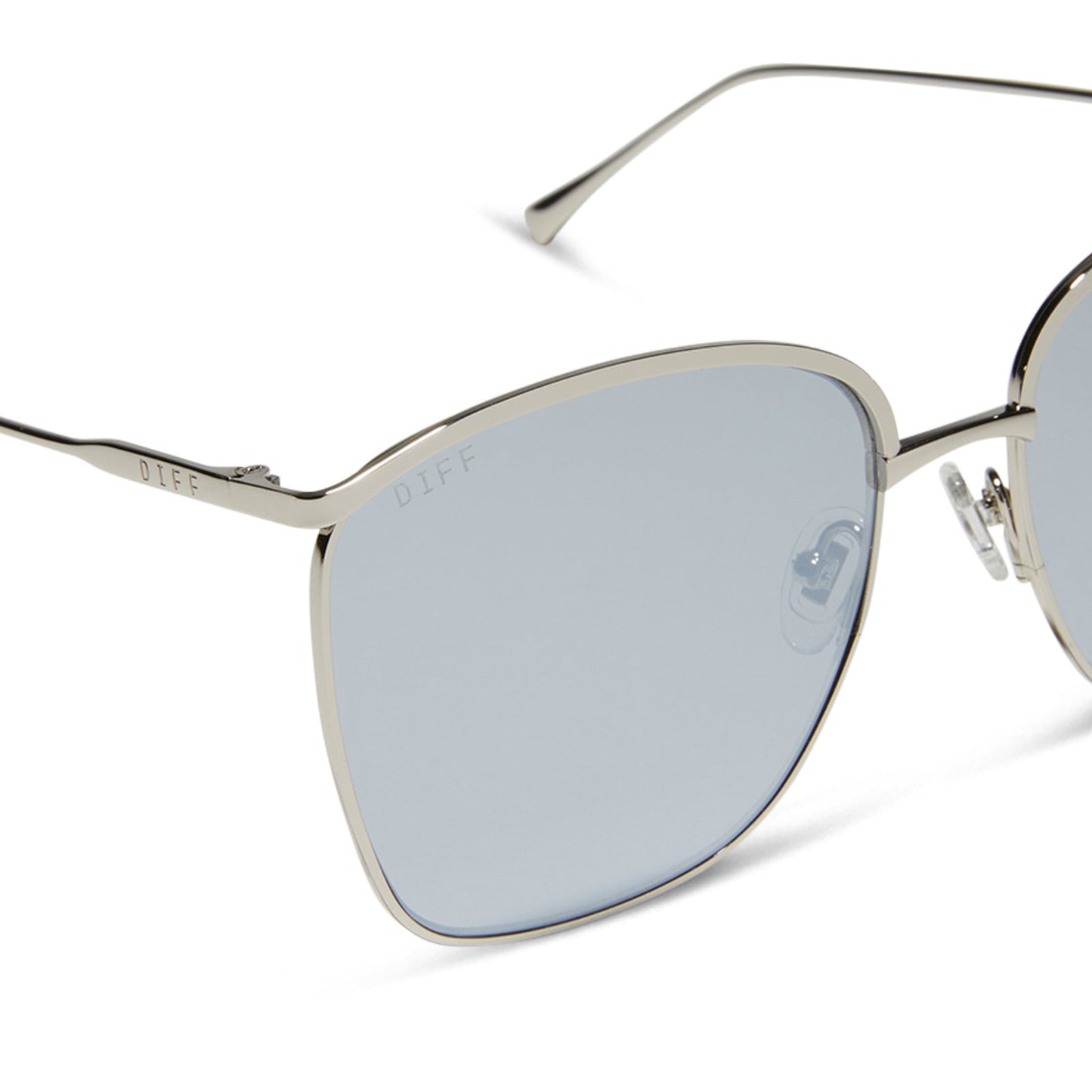 VITTORIA - SILVER + SILVER MIRROR SUNGLASSES