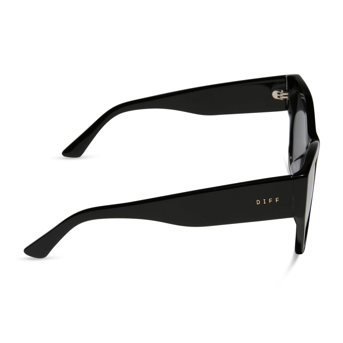 VIVIENNE - BLACK + GREY + POLARIZED SUNGLASSES