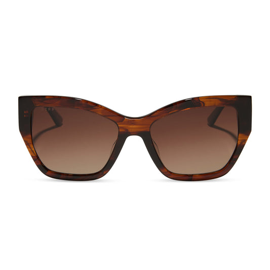 VIVIENNE - SEQUOIA TORTOISE + BROWN GRADIENT + POLARIZED SUNGLASSES