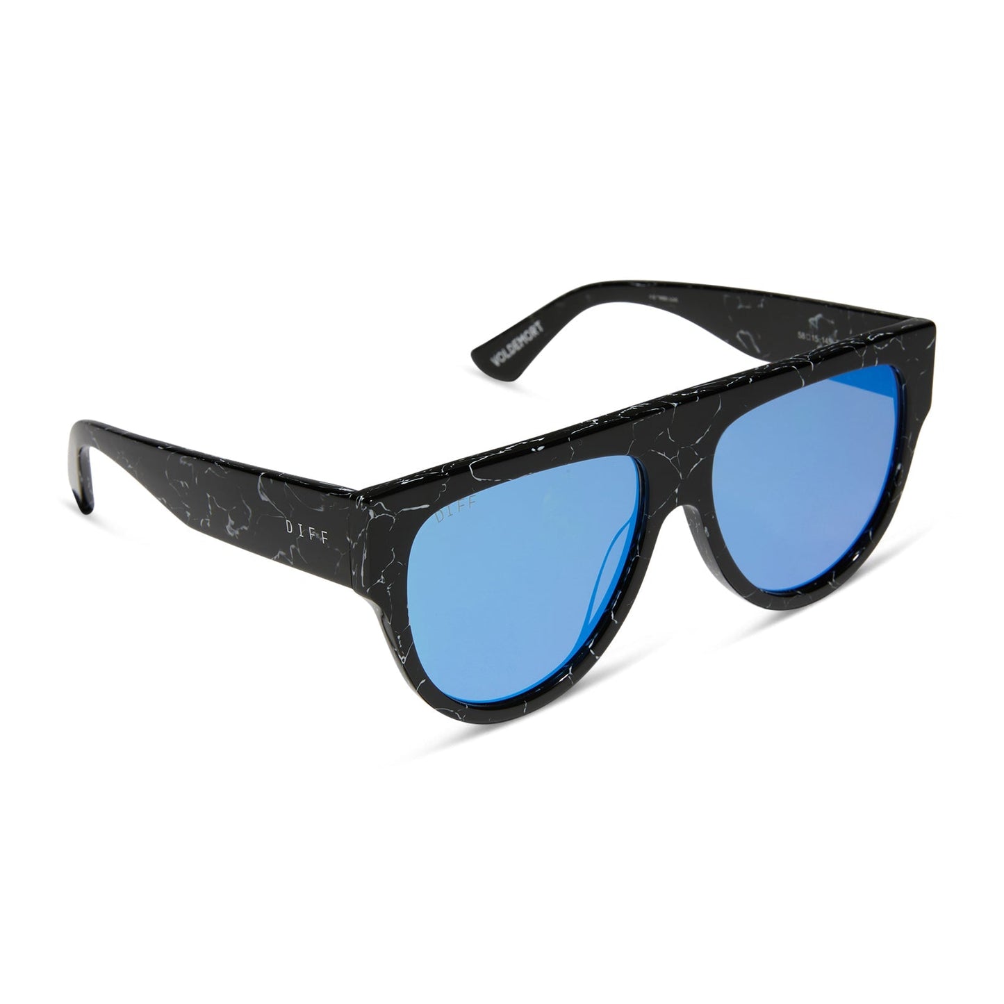 VOLDEMORT™️ - BLACK LIGHTNING + BLUE FLASH SUNGLASSES