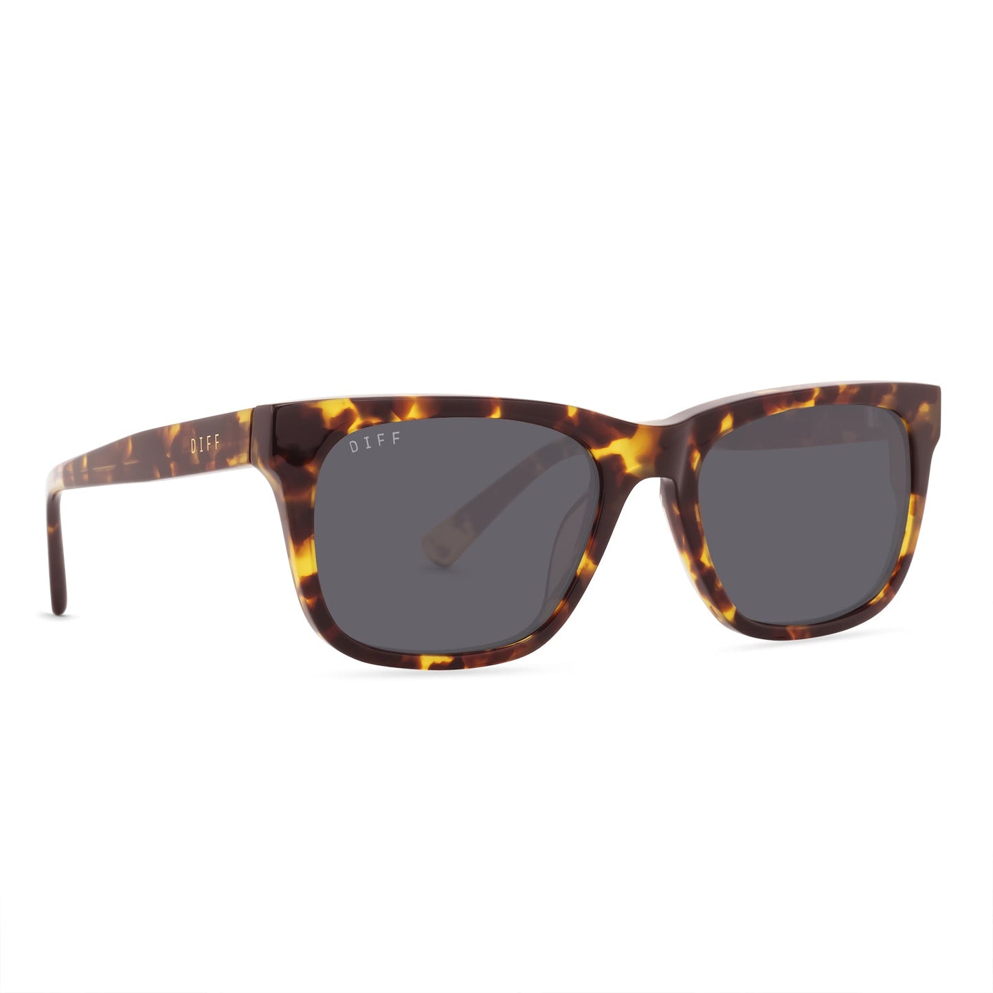 WESLEY - AMBER TORTOISE + GREY POLARIZED SUNGLASSES