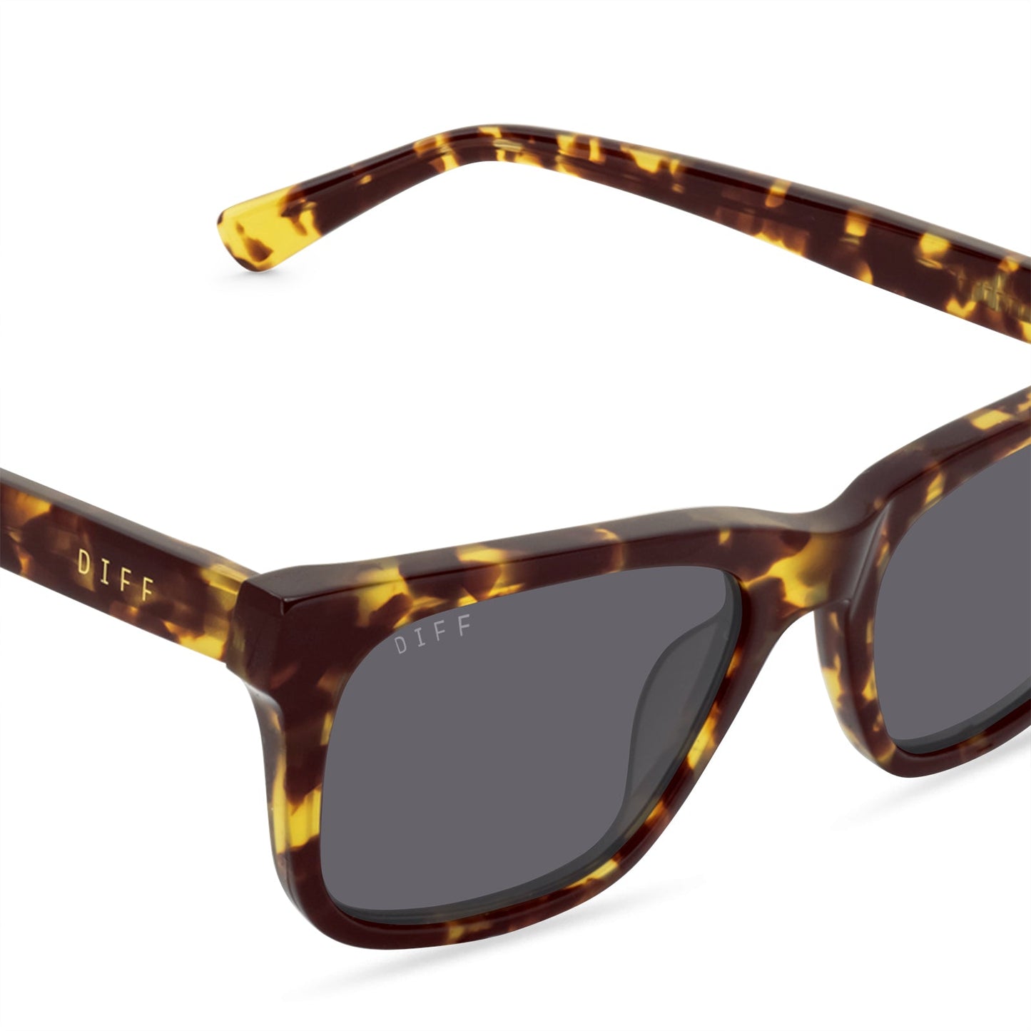 WESLEY - AMBER TORTOISE + GREY POLARIZED SUNGLASSES