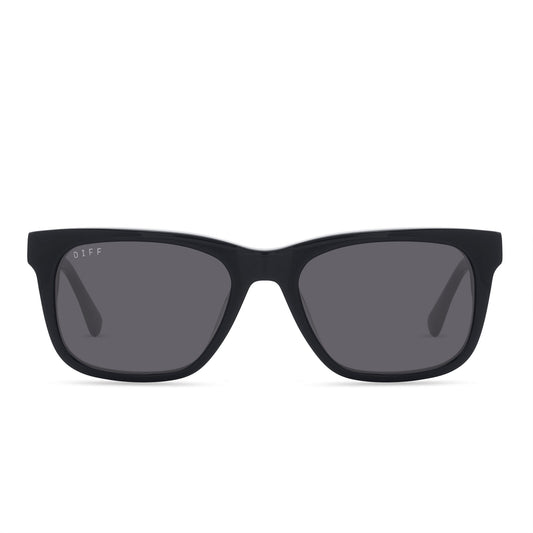 WESLEY - BLACK + GREY POLARIZED SUNGLASSES