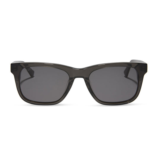 WESLEY - BLACK SMOKE CRYSTAL + GREY + POLARIZED SUNGLASSES