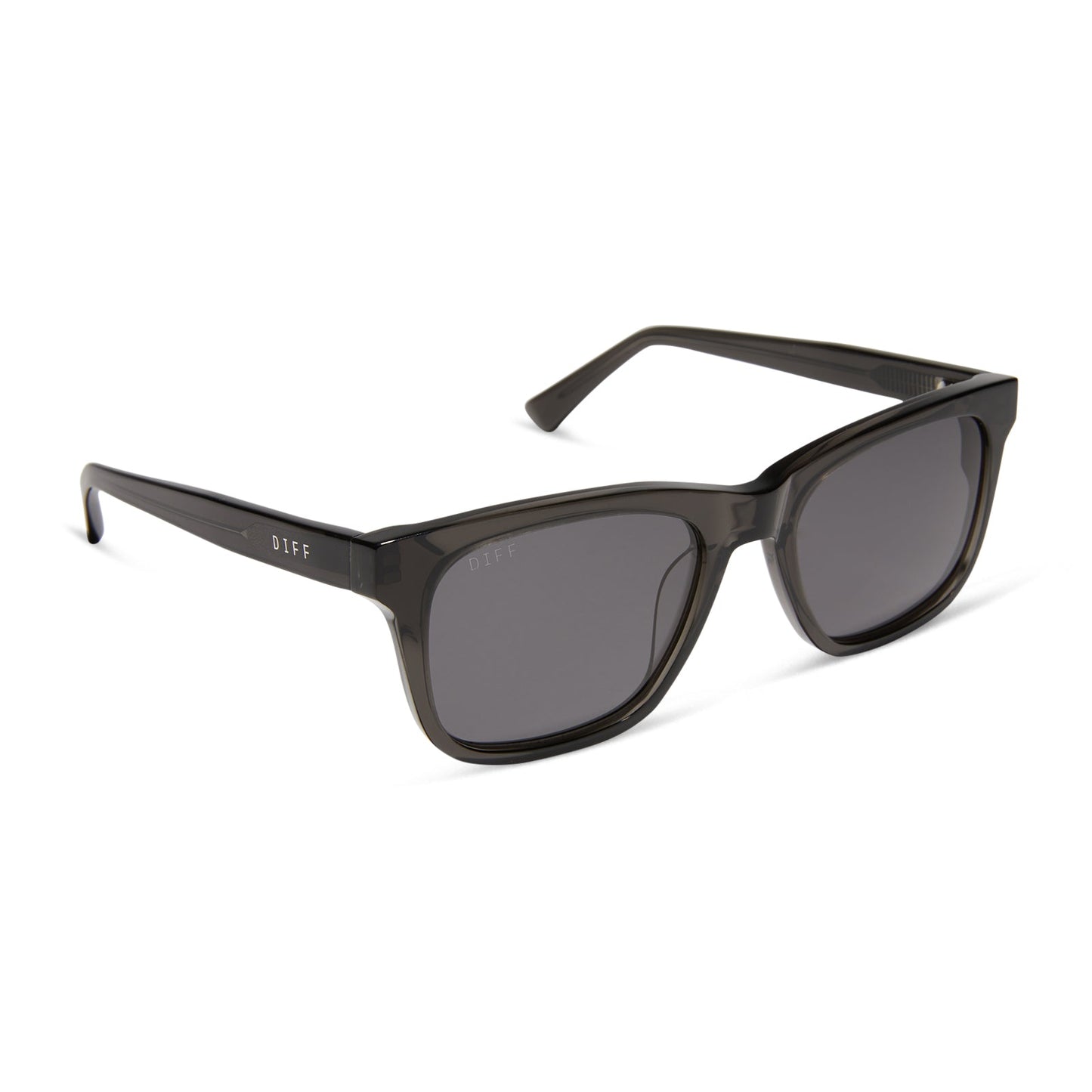 WESLEY - BLACK SMOKE CRYSTAL + GREY + POLARIZED SUNGLASSES