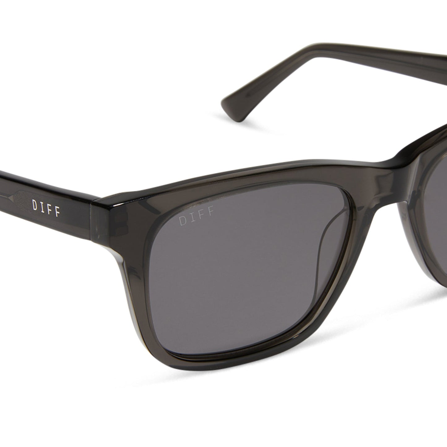 WESLEY - BLACK SMOKE CRYSTAL + GREY + POLARIZED SUNGLASSES