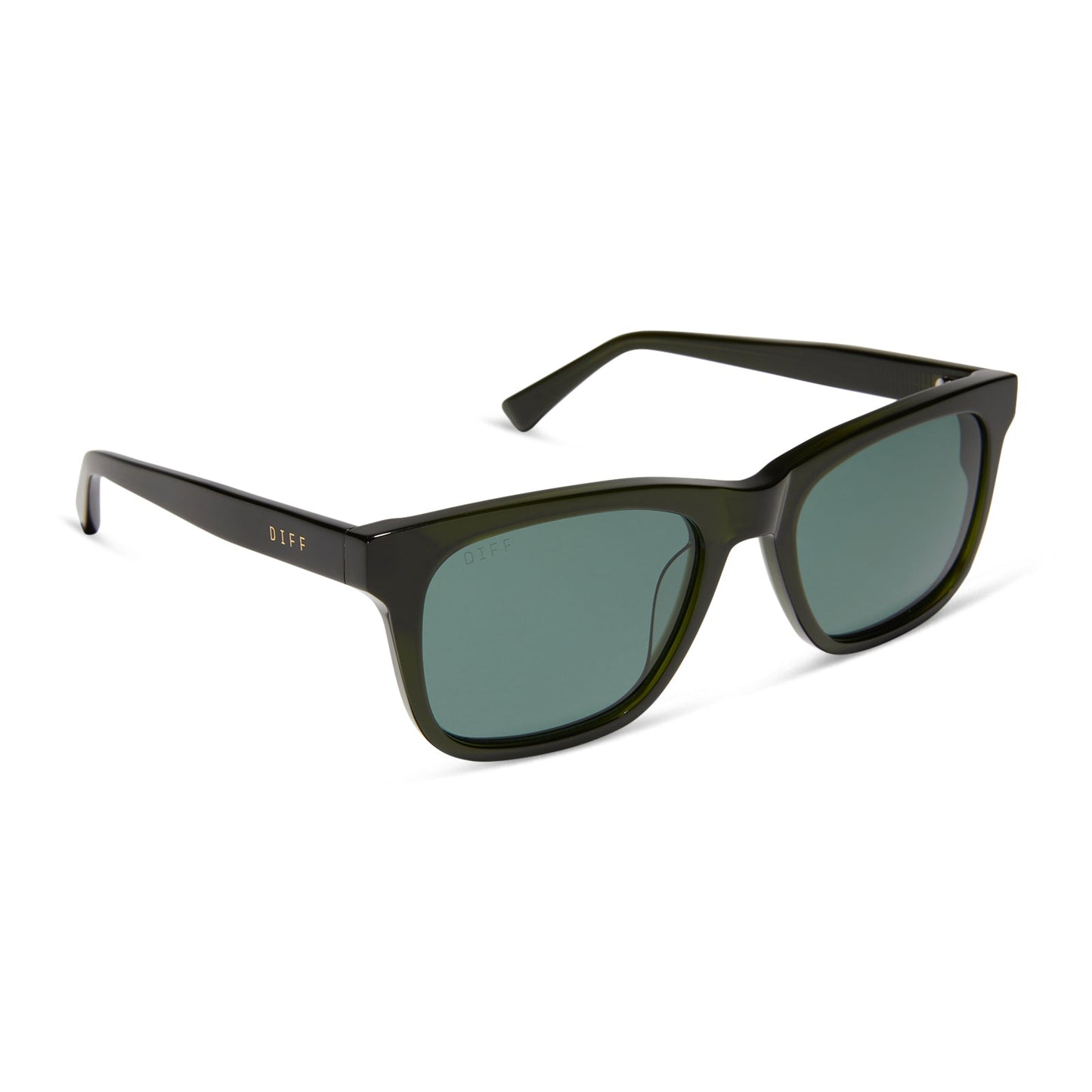 WESLEY - DARK OLIVE CRYSTAL + G15 + POLARIZED SUNGLASSES