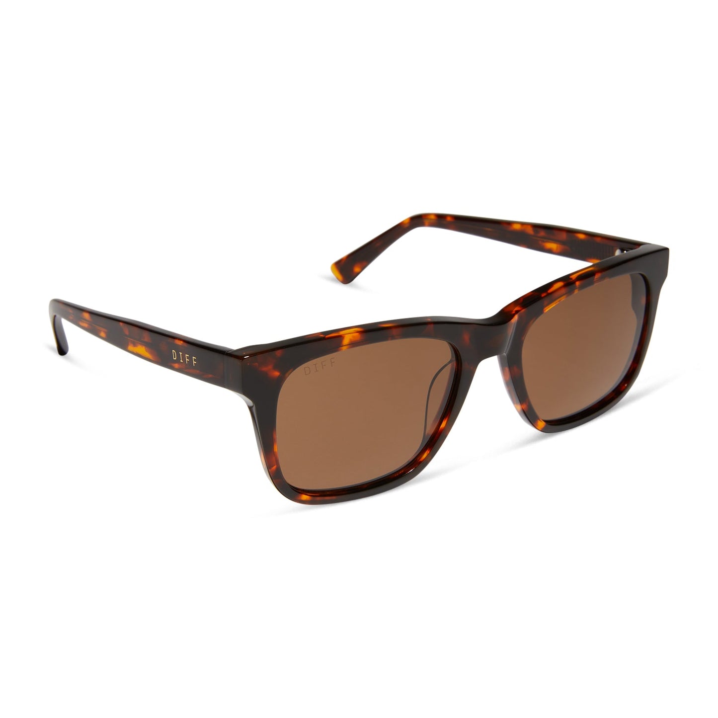 WESLEY - RICH TORTOISE + BROWN + POLARIZED SUNGLASSES