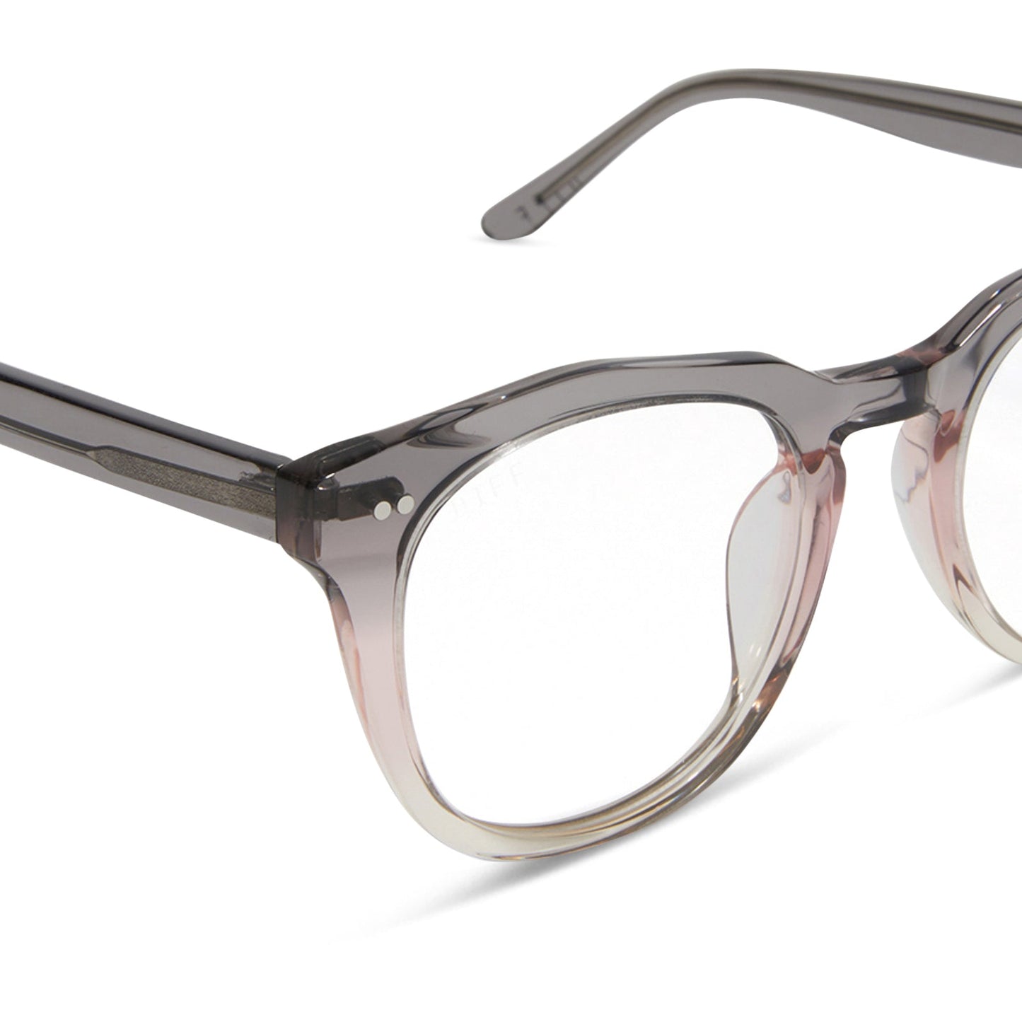 WESTON - SMOKE ROSE CRYSTAL OMBRE + PRESCRIPTION GLASSES