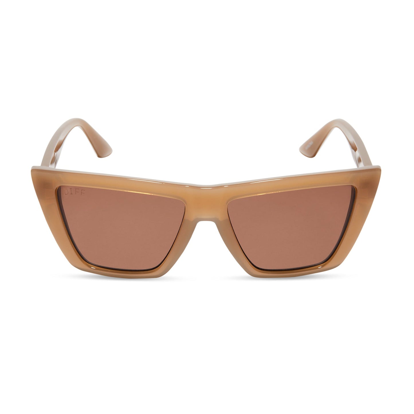 WINONA - MILKY LIGHT BROWN + BROWN SUNGLASSES