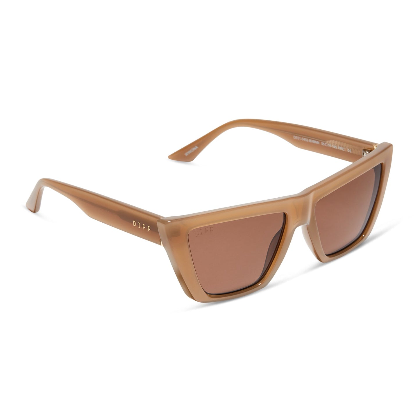 WINONA - MILKY LIGHT BROWN + BROWN SUNGLASSES