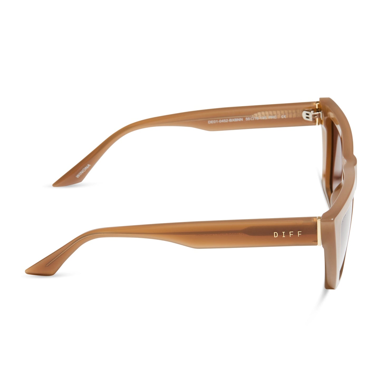 WINONA - MILKY LIGHT BROWN + BROWN SUNGLASSES