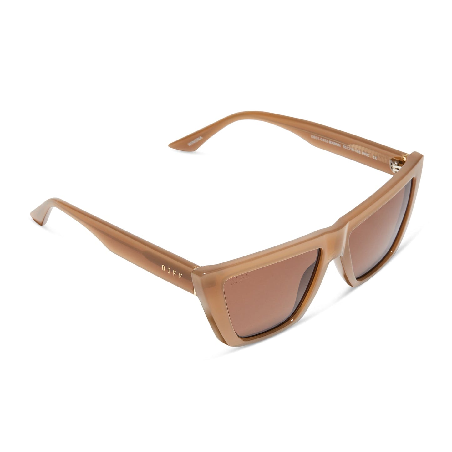 WINONA - MILKY LIGHT BROWN + BROWN SUNGLASSES