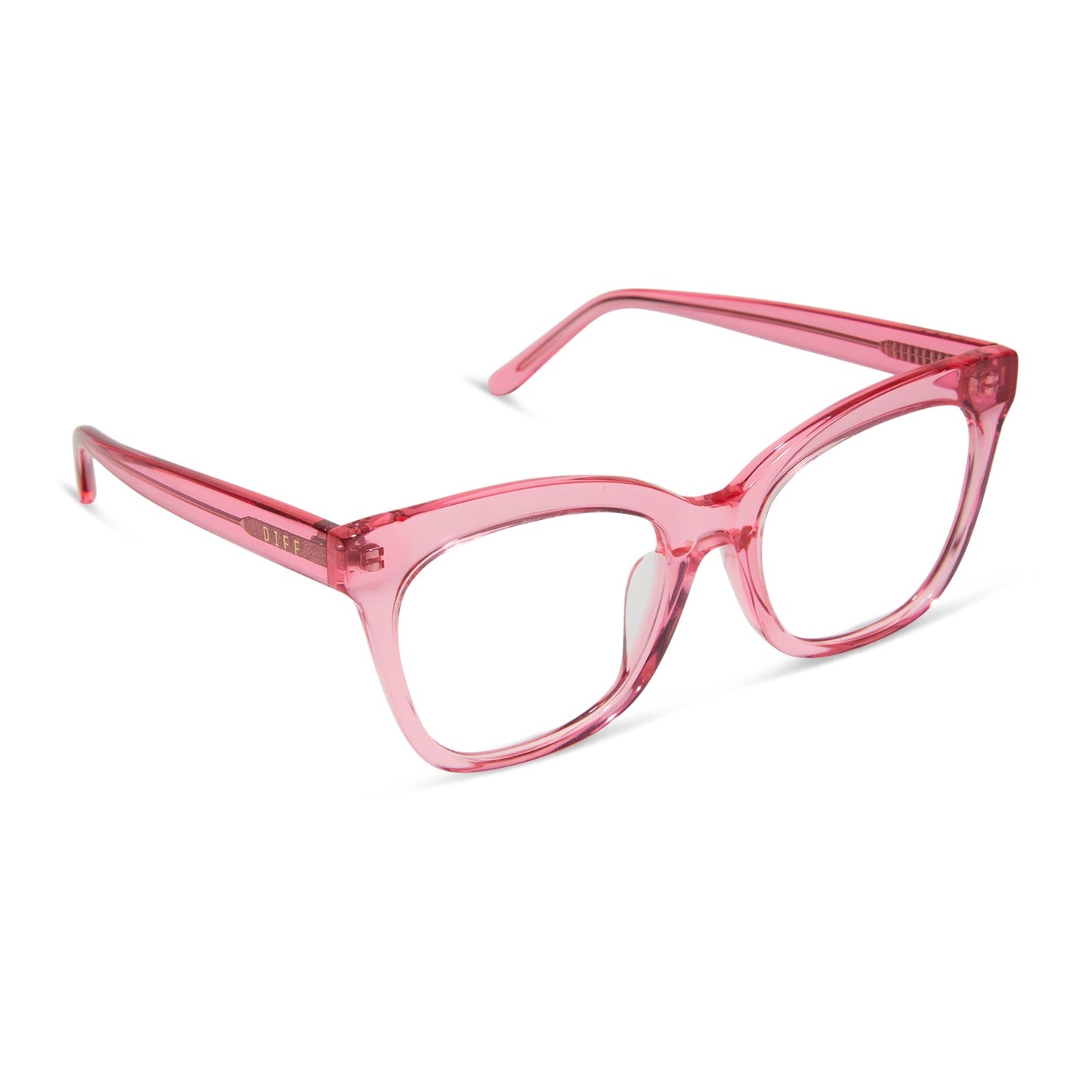 WINSTON - CANDY PINK CRYSTAL + PRESCRIPTION GLASSES