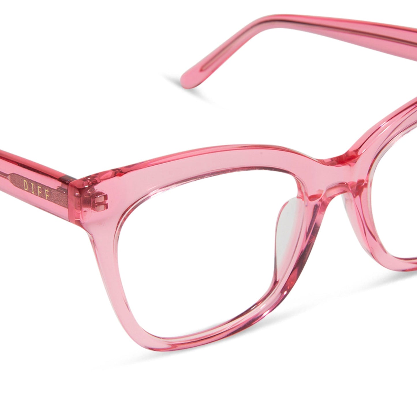 WINSTON - CANDY PINK CRYSTAL + PRESCRIPTION GLASSES