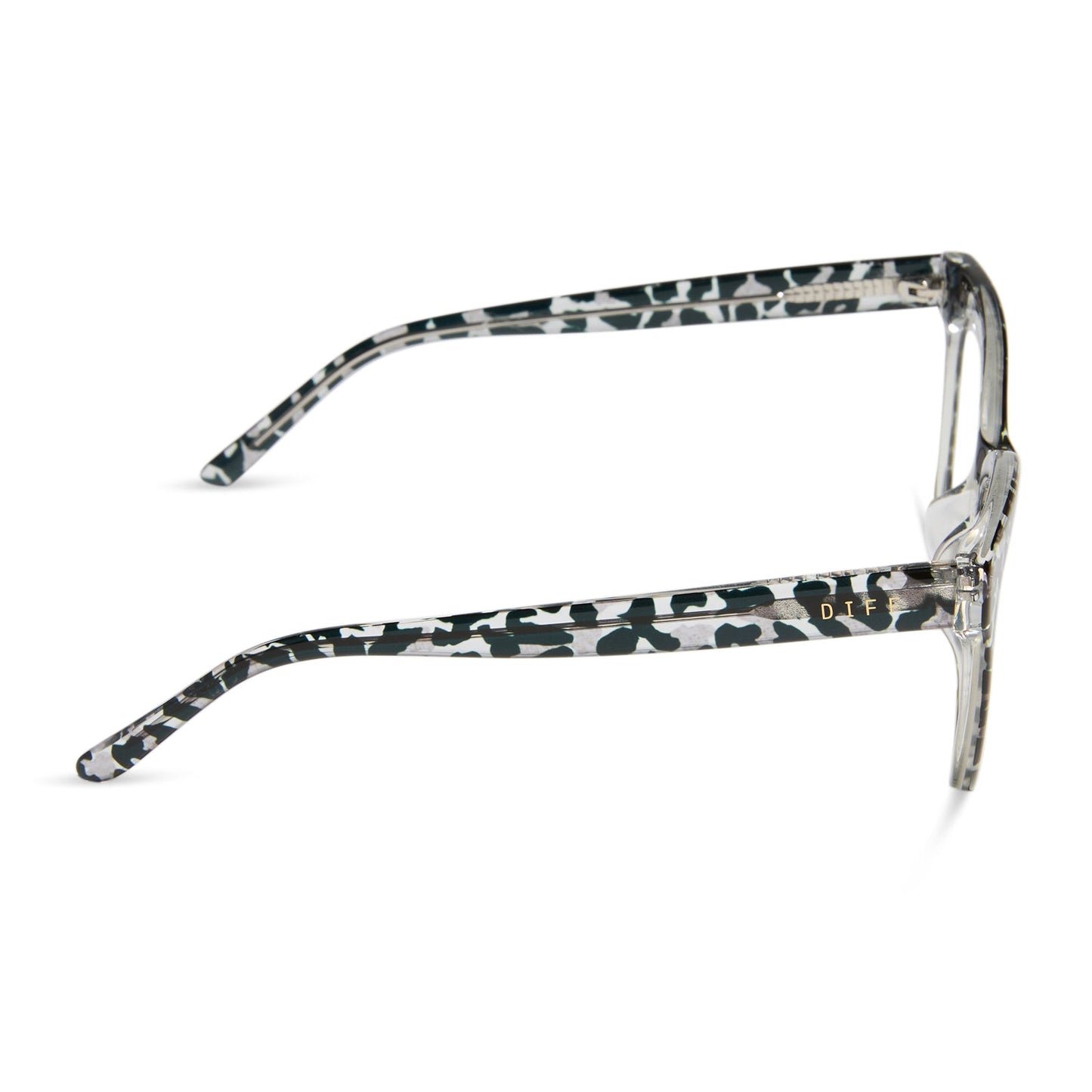 WINSTON - CLEAR LEOPARD + PRESCRIPTION GLASSES