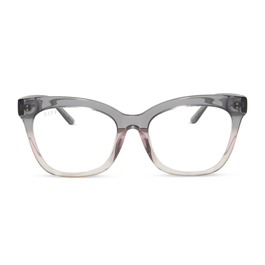 WINSTON - SMOKE ROSE CRYSTAL OMBRE + PRESCRIPTION GLASSES