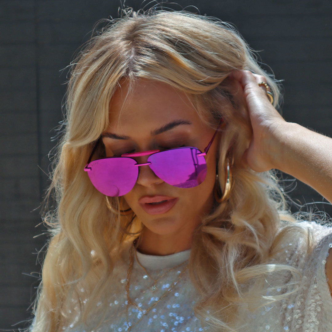 TAHOE - PINK RUSH METALLIC + PINK RUSH MIRROR SUNGLASSES