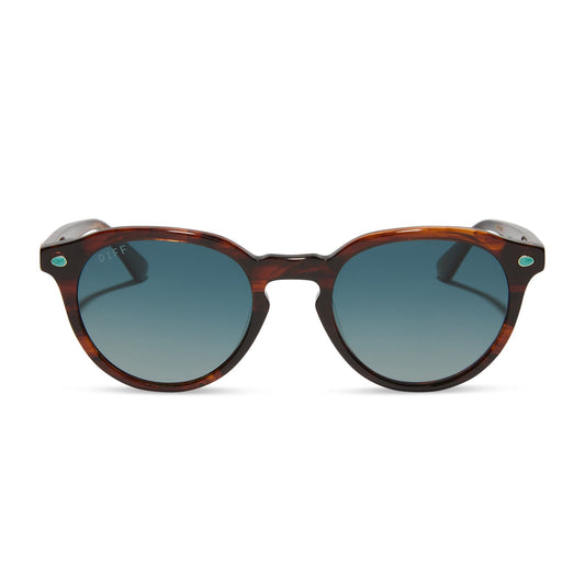 BETH - WARM SEQUOIA TORTOISE + MONTANA SKY + POLARIZED SUNGLASSES