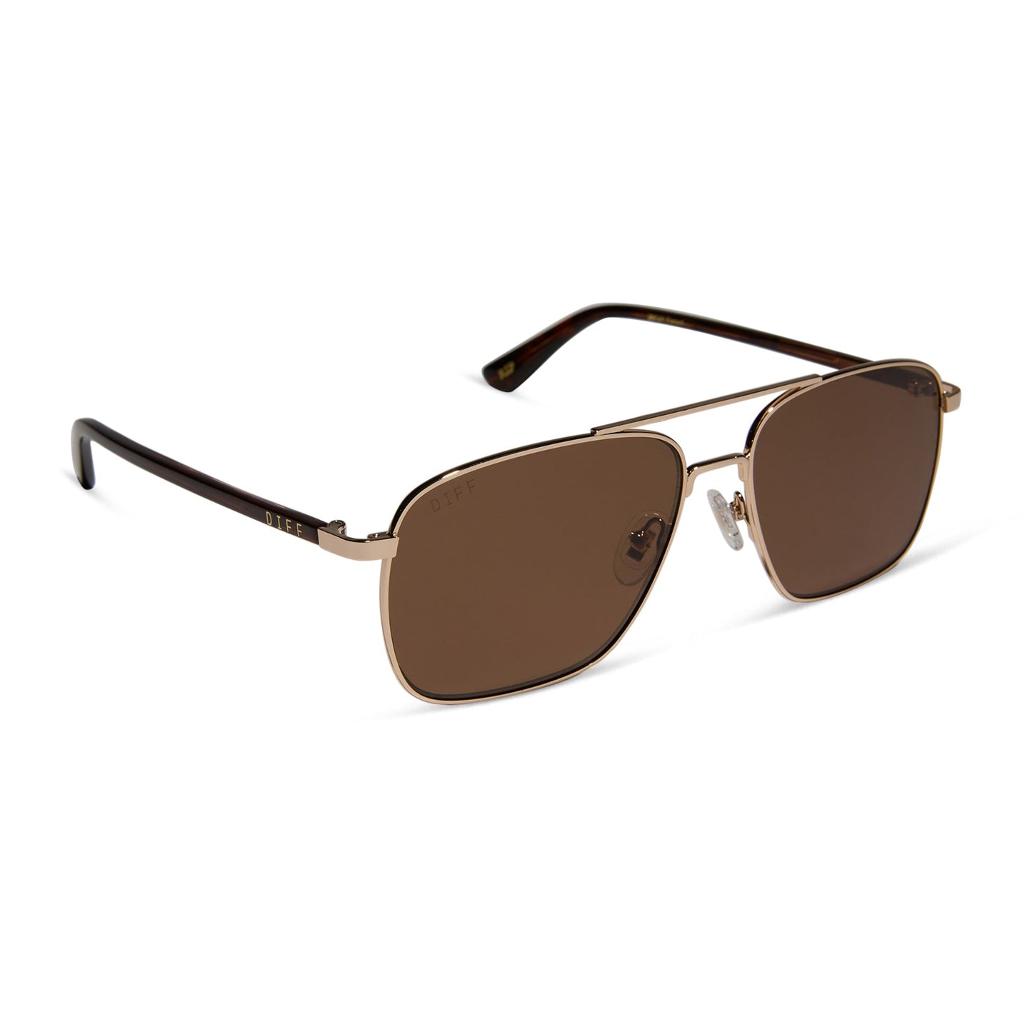 RIP WHEELER - WESTERN GOLD + MARBLED BROWN W BOLD BROWN + POLARIZED SUNGLASSES