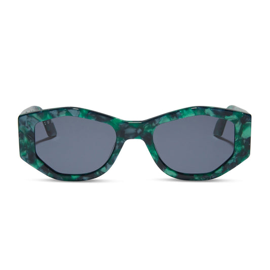 ZOE - DARK IVY TORTOISE + GREY + POLARIZED SUNGLASSES