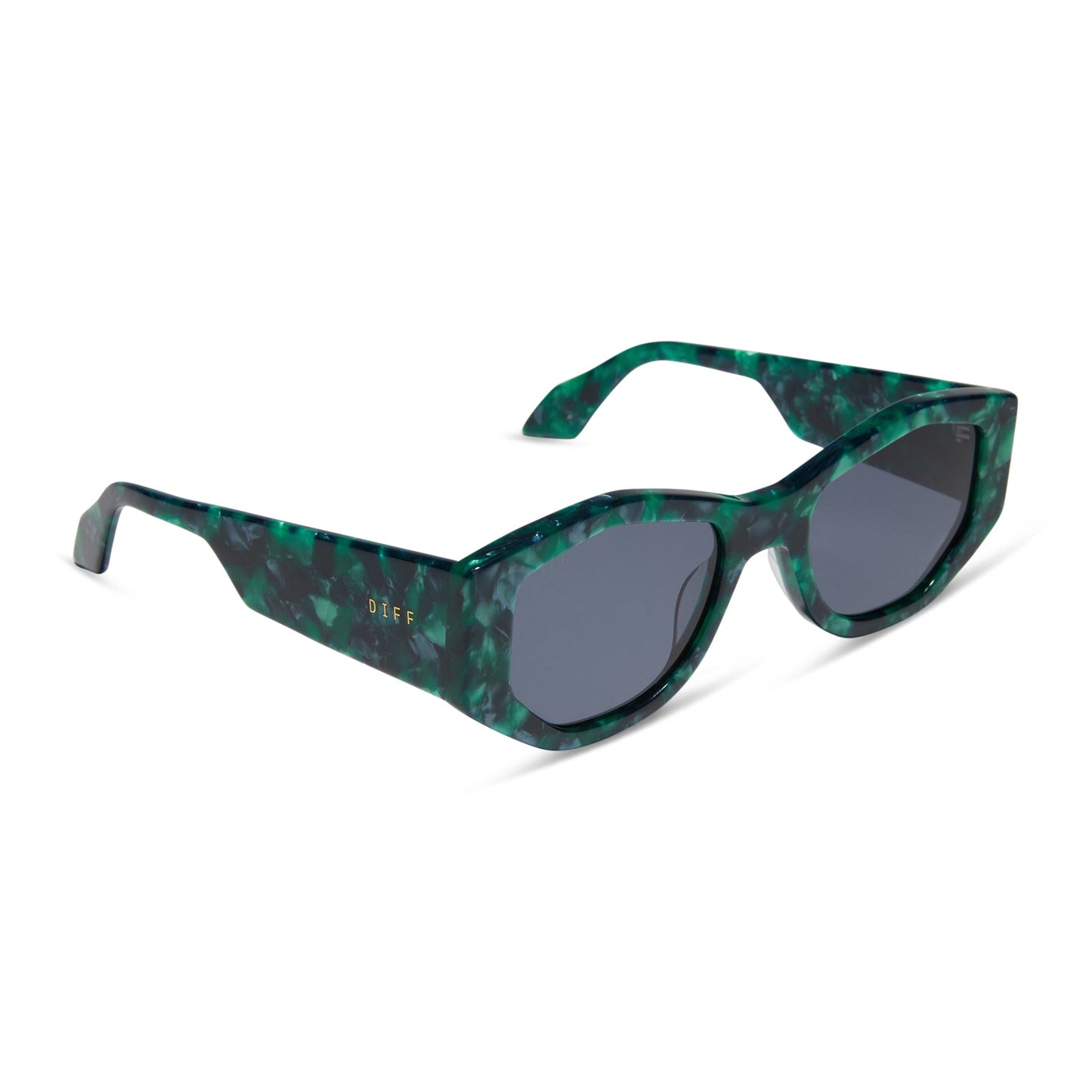 ZOE - DARK IVY TORTOISE + GREY + POLARIZED SUNGLASSES