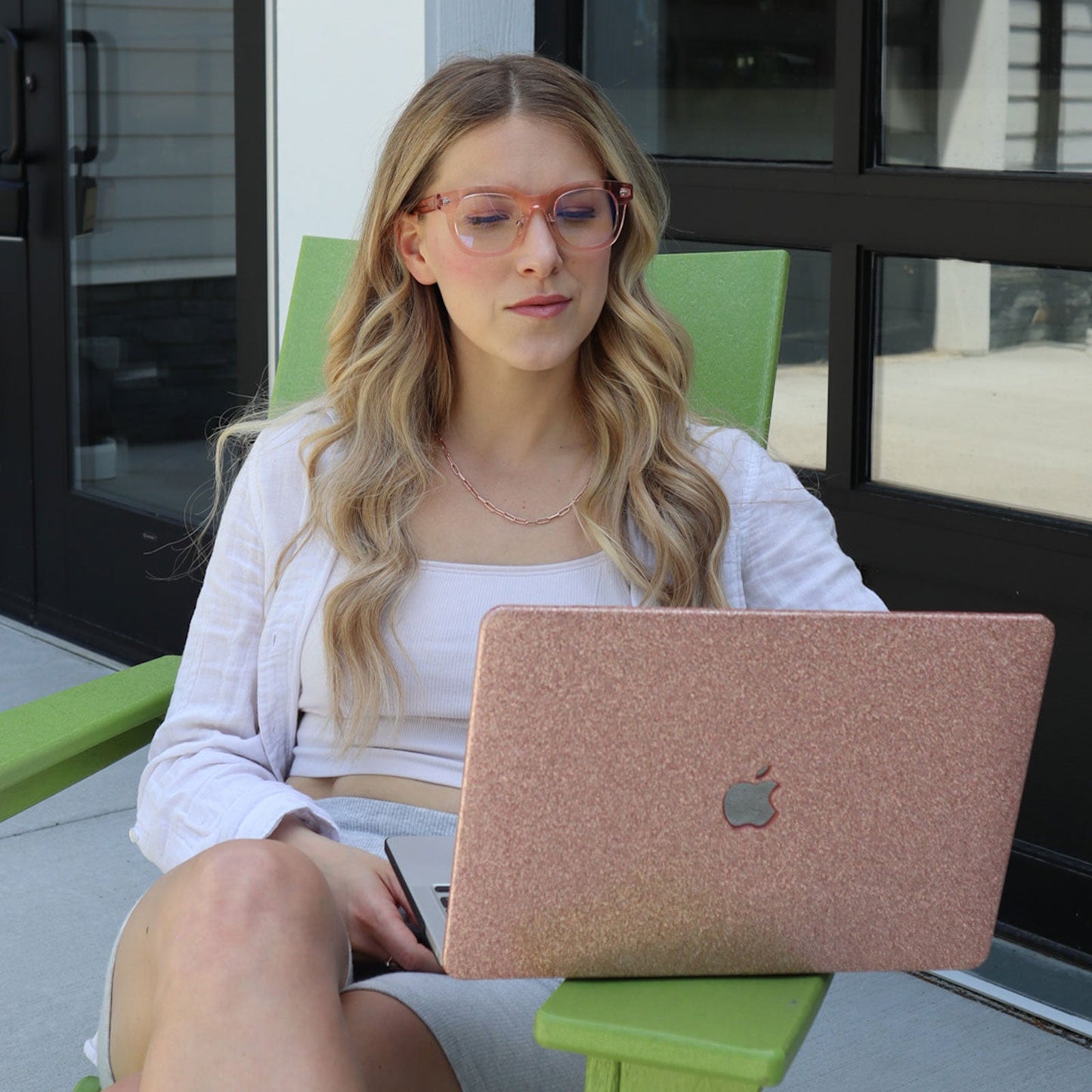 SUMMER - LIGHT PINK CRYSTAL + PRESCRIPTION GLASSES