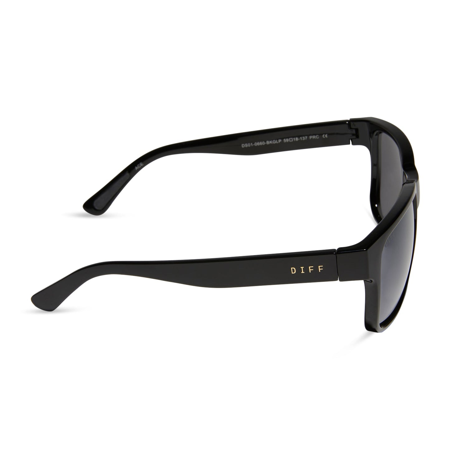 ACE - BLACK + GREY WITH SILVER FLASH + POLARIZED SUNGLASSES