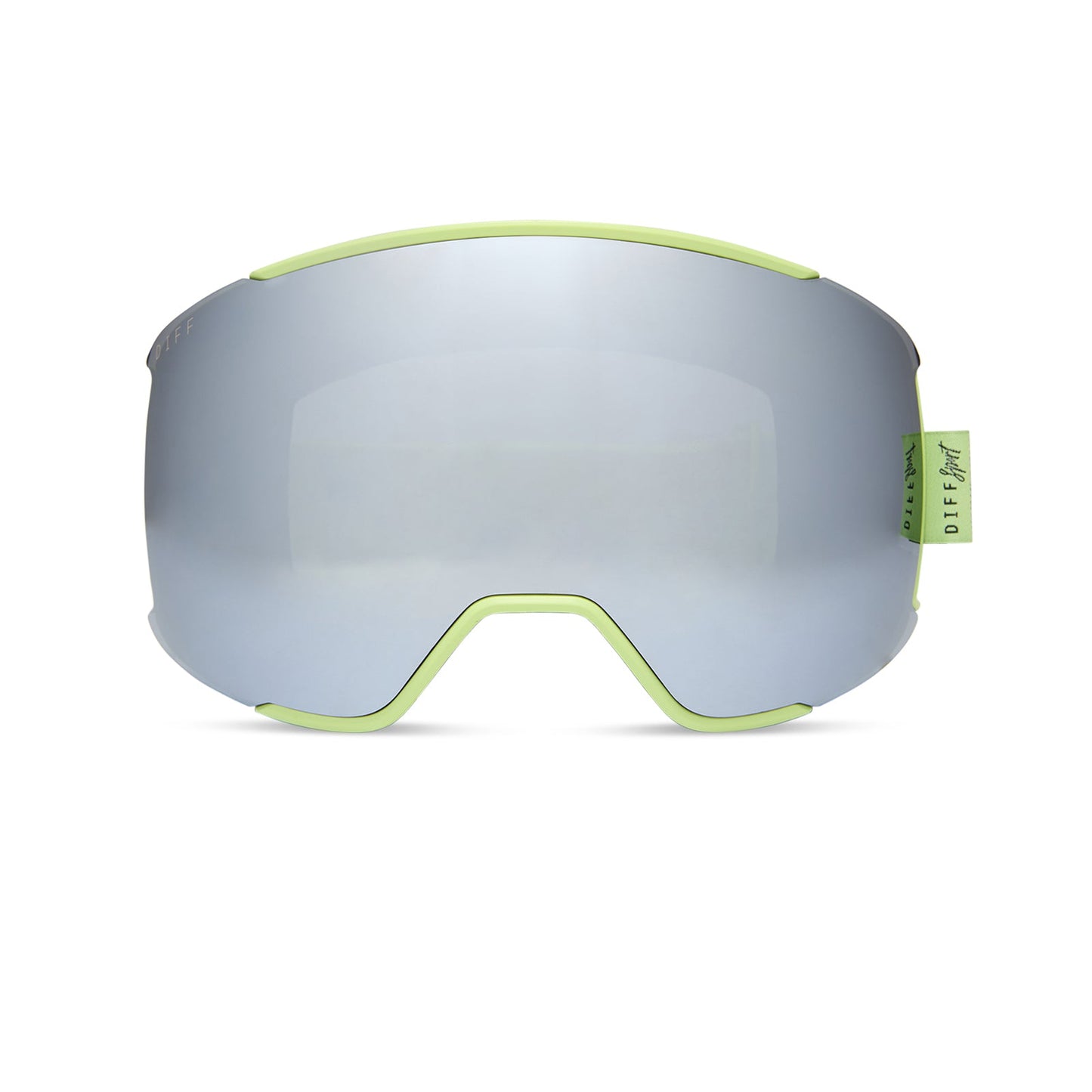 SNOW GOGGLES - ALPINE + LIME GREEN + SILVER MIRROR + POLARIZED GOGGLES & FREE GLACIER GREY LENS