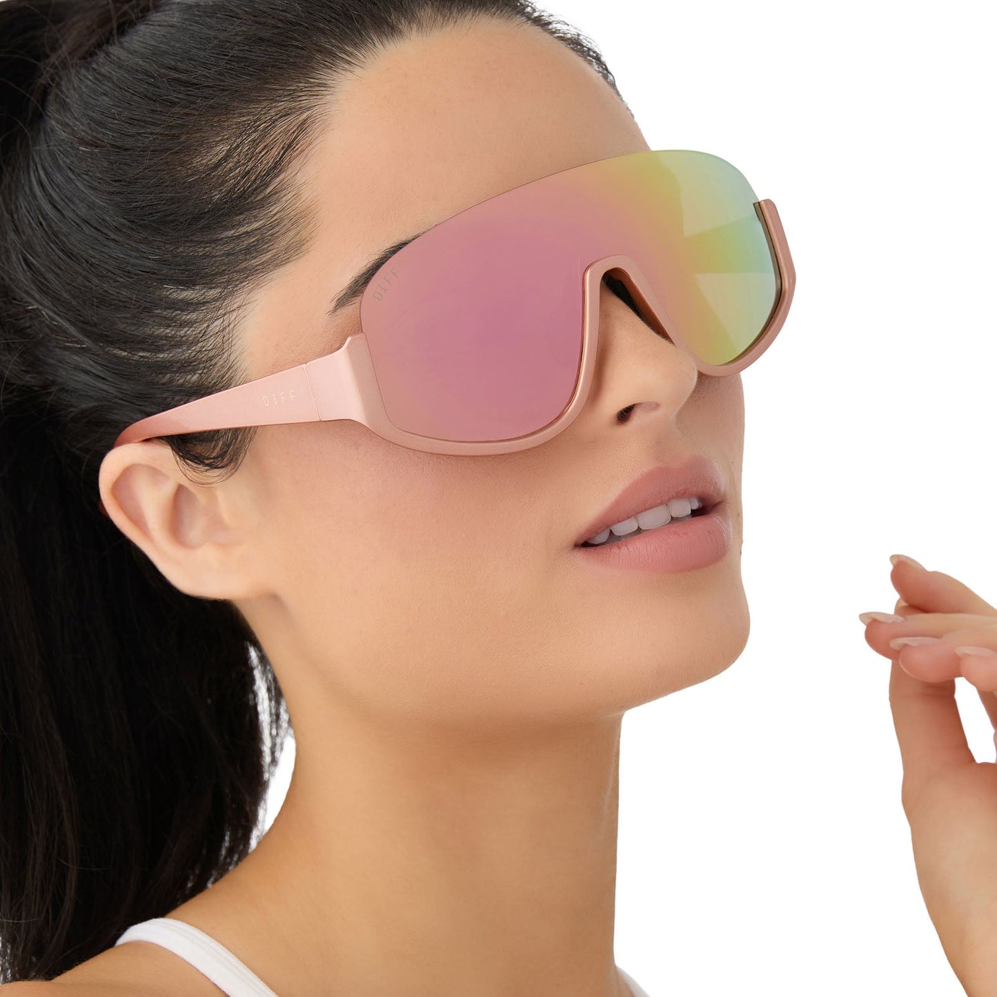 BLAZER - ROSE GOLD + PEACH MIRROR + POLARIZED SUNGLASSES