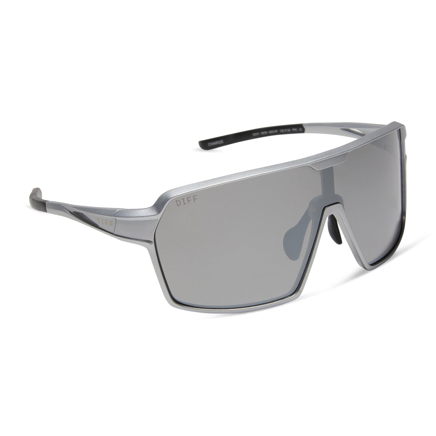 CHARGE - MATTE SILVER + SILVER MIRROR + POLARIZED SUNGLASSES