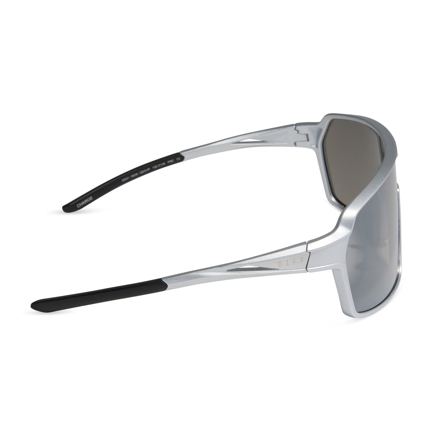 CHARGE - MATTE SILVER + SILVER MIRROR + POLARIZED SUNGLASSES