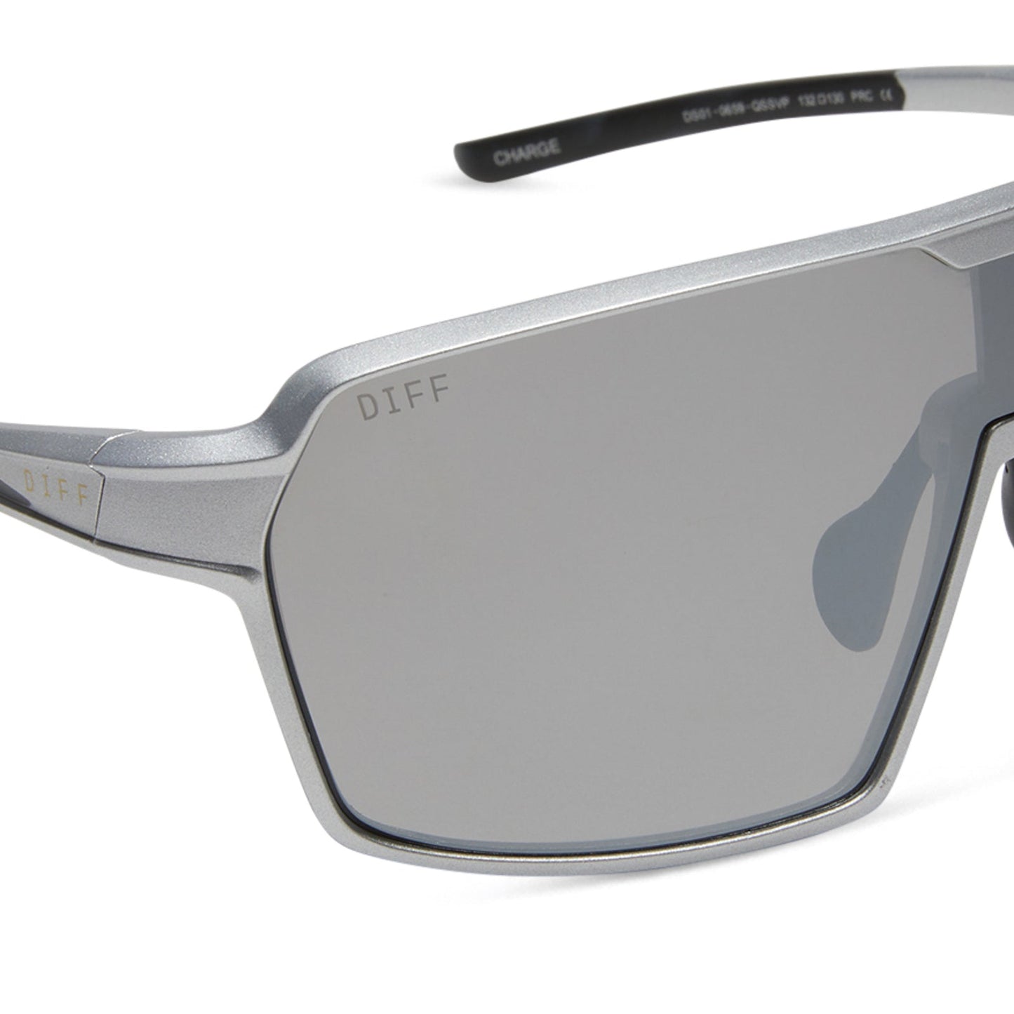 CHARGE - MATTE SILVER + SILVER MIRROR + POLARIZED SUNGLASSES