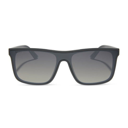 FLASH - SLATE GREY + GREY GRADIENT W/ SILVER FLASH + POLARIZED SUNGLASSES