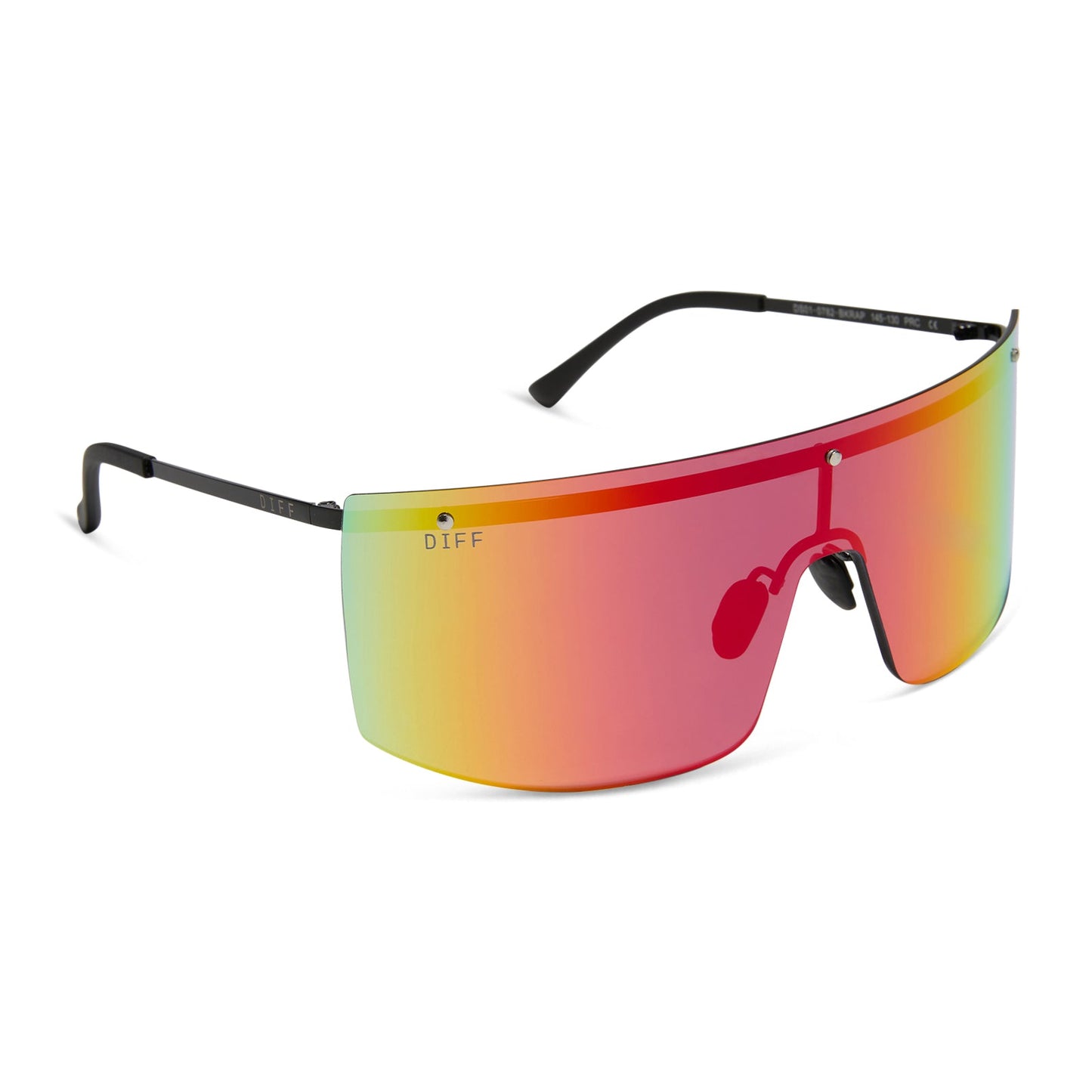 GRANDSLAM - BLACK + RAINBOW MIRROR + POLARIZED SUNGLASSES